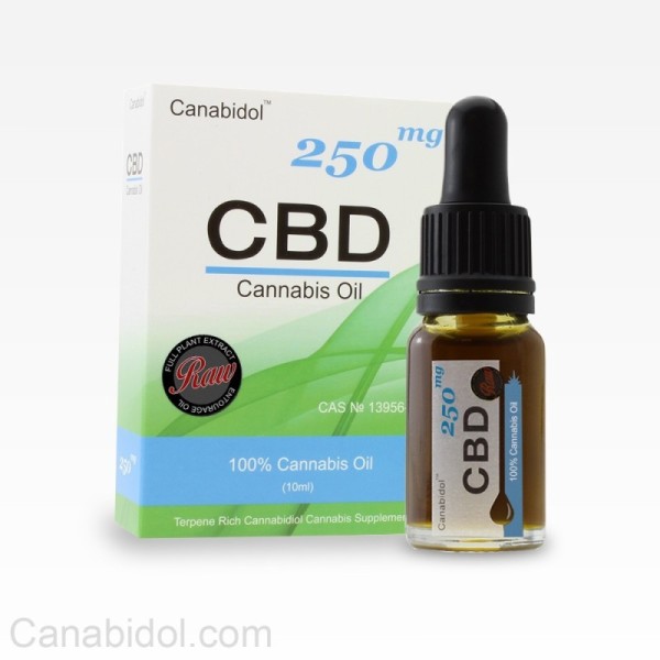 Canabidol CBD Raw Oil 250mg Drops 10ml