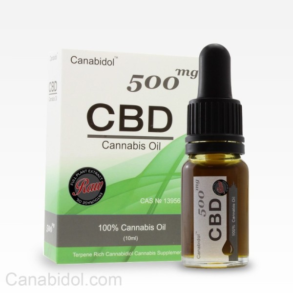 Canabidol CBD Raw Oil 500mg Drops 10ml