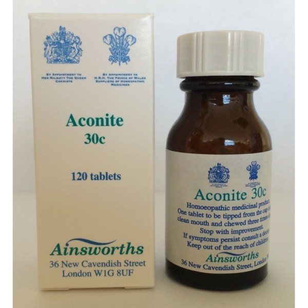 Ainsworths Aconite 30c 120 tablets
