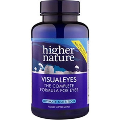 Buy Higher Nature Visual Eyes 30 veg capsules from Mulberry Wholefoods online UK Supplier.