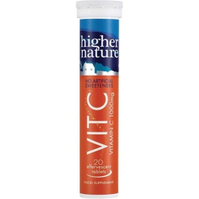Buy Higher Nature Vit C Effervescent (formally Fizzy C) from Mulberry Wholefoods online UK Supplier.