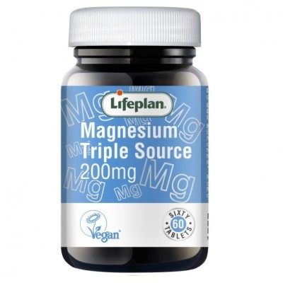 Buy Lifeplan Triple Source Magnesium 60 200mg Vitamins Minerals & Amino Acids; Bone Muscle & Joints; Pain Relief Online − UK Sup