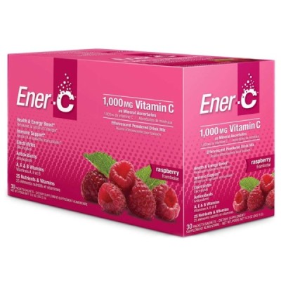 Buy Ener-C Raspberry Vitamin C 1000mg & Multivitamins 30 Sachets Online − UK Supplier