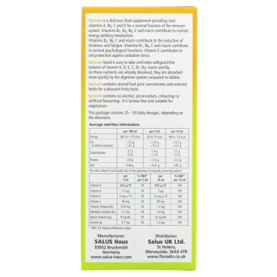 Buy Salus Floradix Epresat Multivitamin 250ml Herbal Remedies; Vitamins Minerals & Amino Acids; Daily Wellbeing; Energy & Vitali