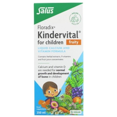 Buy Salus Floradix Kindervital Fruity 250ml Herbal Remedies; Vitamins Minerals & Amino Acids; Children’s Health Online − UK Supp