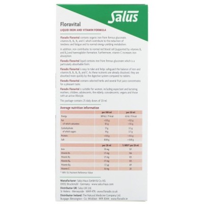 Buy Salus Floradix 500ml Herbal Remedies; Vitamins Minerals & Amino Acids; Daily Wellbeing; Energy & Vitality Online − UK Suppli