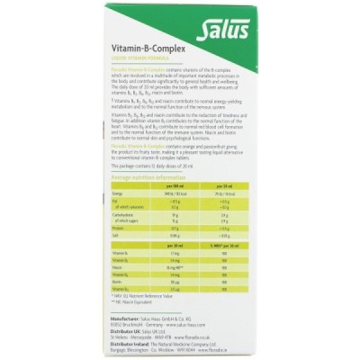 Buy Salus Floradix Vitamin B Complex 250ml Herbal Remedies; Energy & Vitality; Brain Health Online − UK Supplier