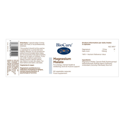 BioCare Magnesium Malate 90 VegiCaps
