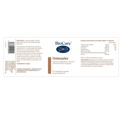 Biocare Osteoplex (Bone Support) 90 VegiCaps