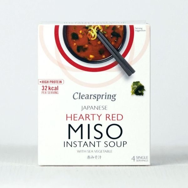 Clearspring Hearty Red Miso Soup 4x8g