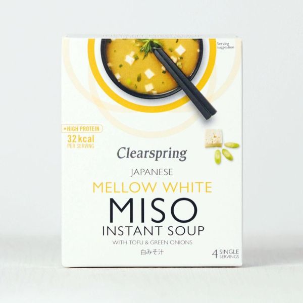 Clearspring Mellow White Miso Soup 4x8g