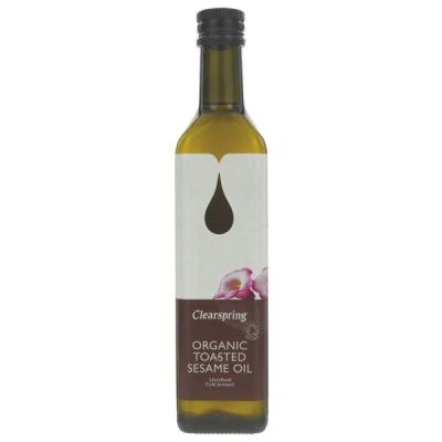 Buy Clearspring Organic Toasted Sesame Oil 500ml Online − UK Supplier