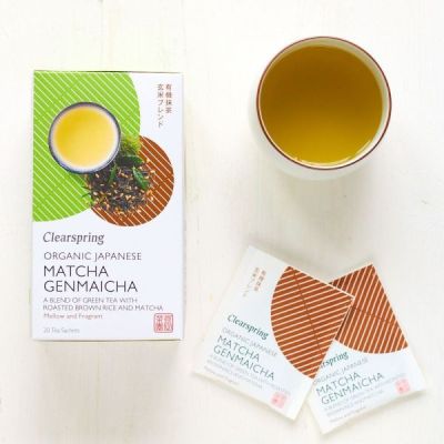 Buy Clearspring Organic Matcha Genmaicha 20s Online − UK Supplier