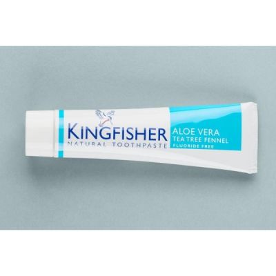 Buy Kingfisher Aloe Vera Tea Tree & Fennel Toothpaste 100ml (Fluoride Free) from Mulberry Wholefoods online UK Supplier.