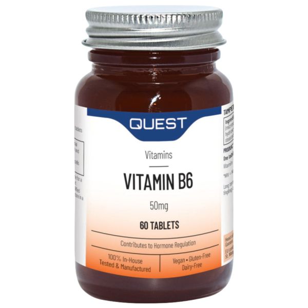 Quest Vitamins B6 50mg 60 Tablets