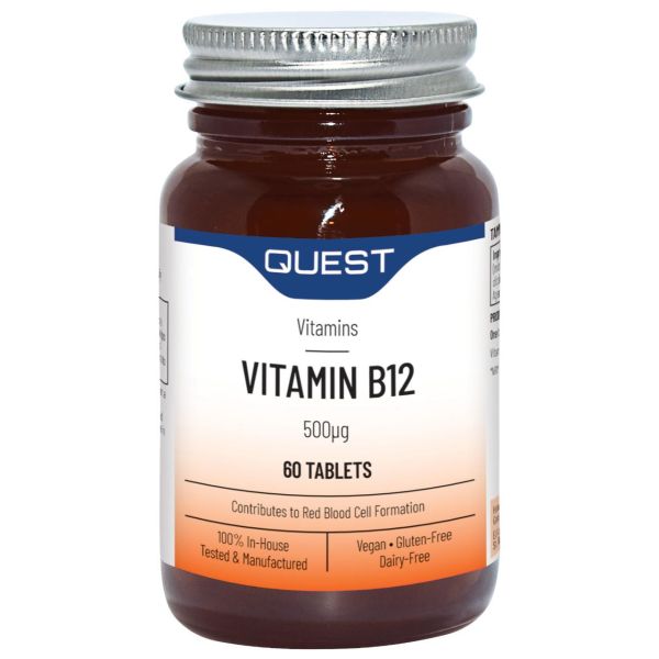Quest Vitamin B12 500ug extra fill 90s