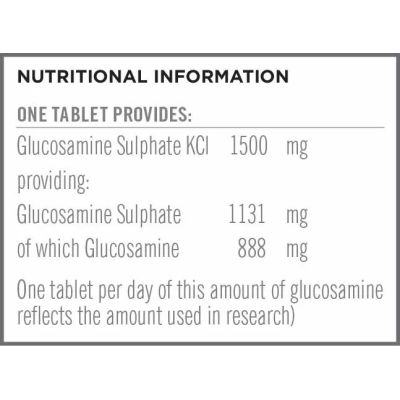 Buy Quest Glucosamine Suphate KCl 1500mg (Twin Pack) 180 Tablets online from Mulberry Bush Wholefoods. UK Supplier of Vitamins M