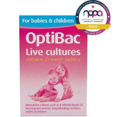 Buy Optibac Probiotics For Babies & Children 30 sachets from Mulberry Wholefoods online UK Supplier.