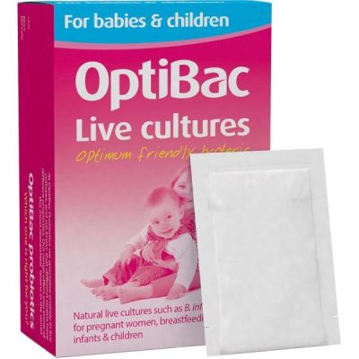 Buy Optibac Probiotics For Babies & Children 30 sachets from Mulberry Wholefoods online UK Supplier.