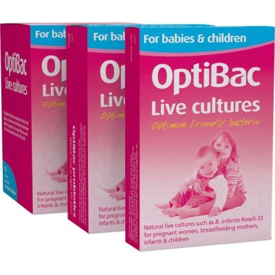 Buy Optibac Probiotics For Babies & Children 30 sachets from Mulberry Wholefoods online UK Supplier.