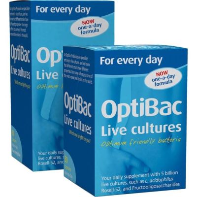 Buy Optibac Probiotics For Every Day (Daily Wellbeing) 30 veg capsules from Mulberry Wholefoods online UK Supplier.