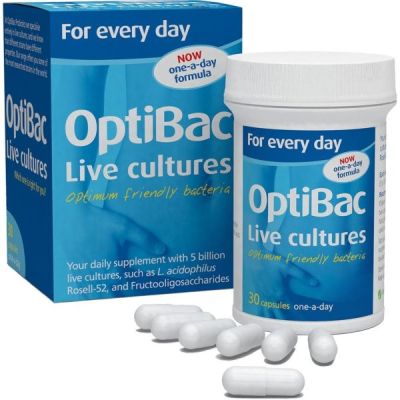 Buy Optibac Probiotics For Every Day (Daily Wellbeing) 30 veg capsules from Mulberry Wholefoods online UK Supplier.