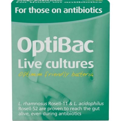 Buy Optibac Probiotics For Those On Antibiotics from Mulberry Wholefoods online UK Supplier.