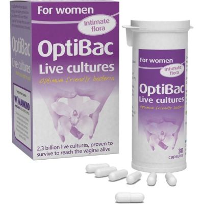 Buy Optibac Probiotics For Women 14 capsules from Mulberry Wholefoods online UK Supplier.