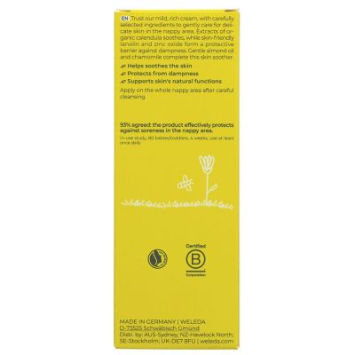 Buy Weleda Calendula Nappy Change Cream from Mulberry Wholefoods online UK Supplier.