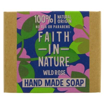 Faith in Nature Soap - Wild Rose 100g (boxed)