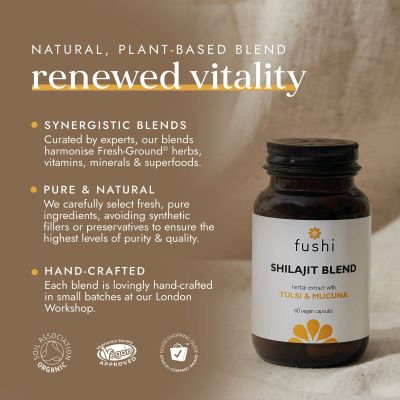 Fushi Shilajit 500mg 60 vegan capsules