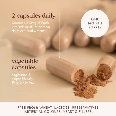 Fushi Organic Reishi Mushroom 60 veagn capsules