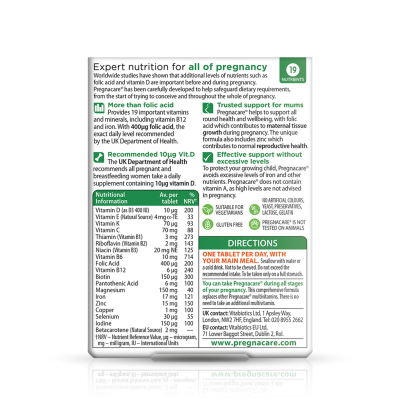 Vitabiotics Pregnacare Original 400mg 30 tablets