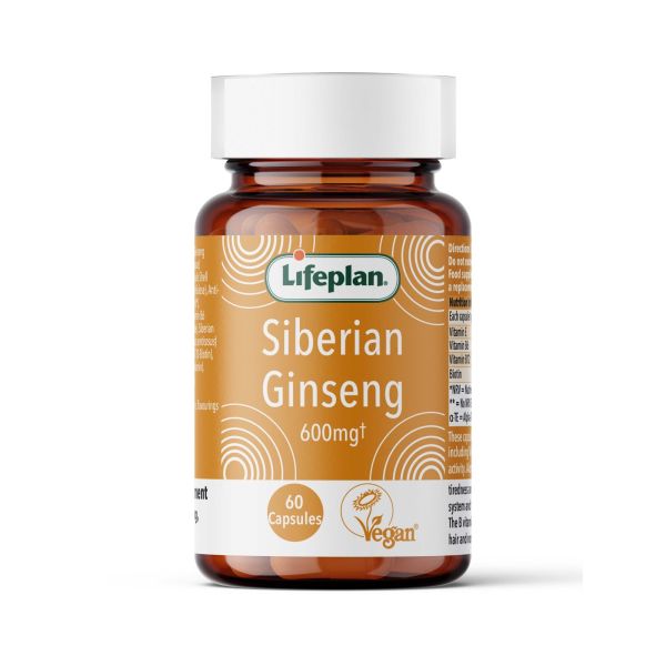 Lifeplan Siberian Ginseng 60 600mg capsules