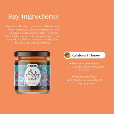 Lifeplan 10+ Rainforest Honey 227g 10+