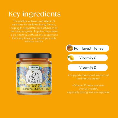 Lifeplan 10+ Rainforest Honey with Lemon