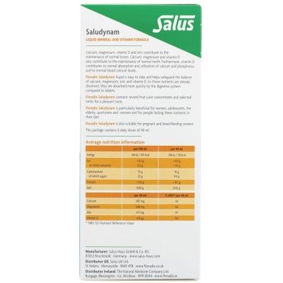 Buy Salus Floradix Saludynam 250ml Herbal Remedies; Bone Muscle & Joints; Dental Health Online − UK Supplier