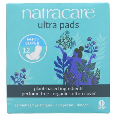 Natracare Ultra Super + Wings 12s