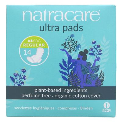 Natracare Ultra Pads Regular + Wings 14s