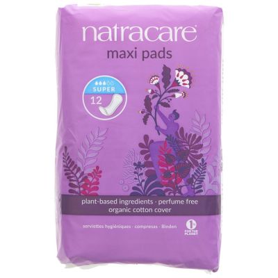 Natracare Maxi Pads Super 12s