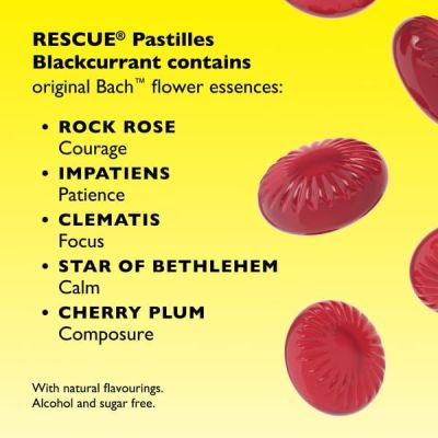 Rescue Pastilles Blackcurrant 50g
