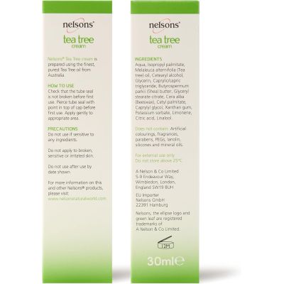 Nelsons Tea Tree Cream 30ml
