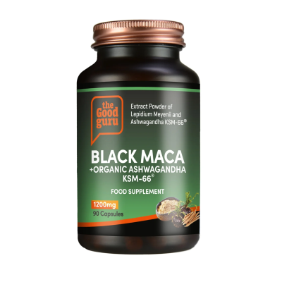 Good Guru Black Maca + Organic Ashwagandha KSM66 1200mg 90 capsules