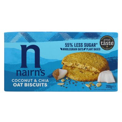 Nairns Coconut & Chia Oat Biscuits 200g