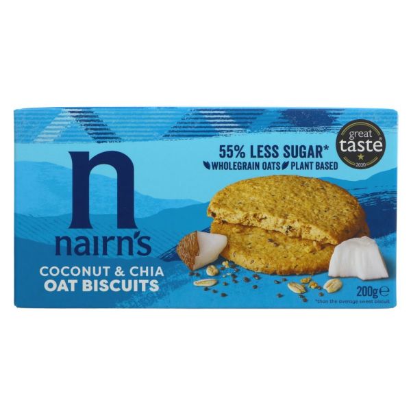 Nairns Coconut & Chia Oat Biscuits 200g