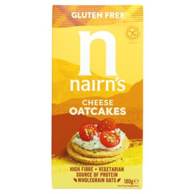 Nairns Gluten Free Oatcakes Cheese 180g