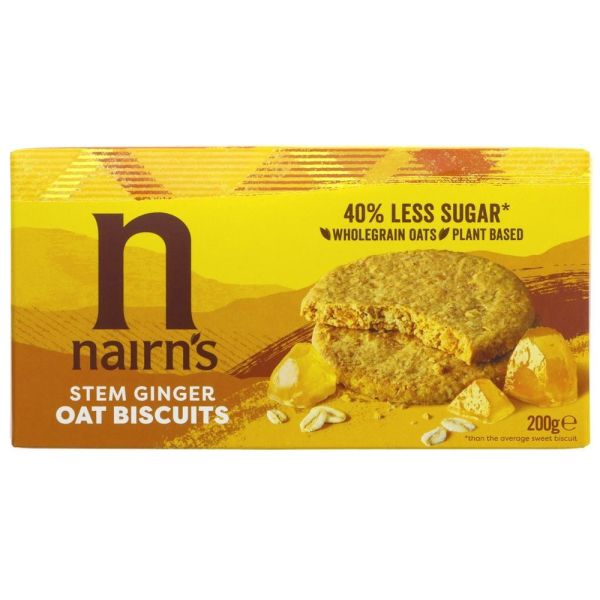 Nairns Oat Biscuit Stem Ginger 200g