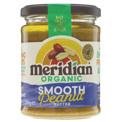 Meridian Organic Peanut Butter Smooth (No Salt) 280g