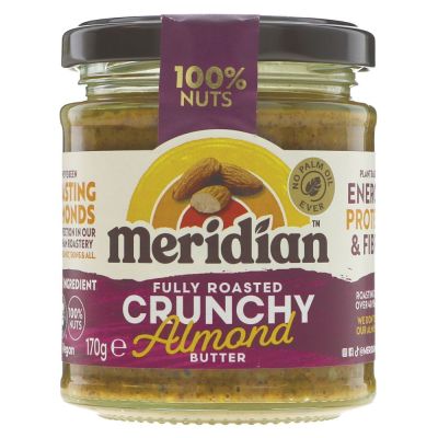 Meridian Almond Butter Crunchy 170g