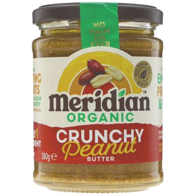 Meridian Organic Peanut Butter Crunchy (No Salt) 280g